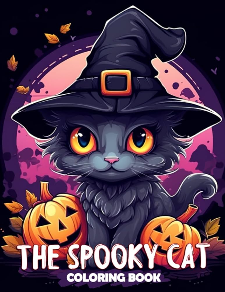 The spooky cat coloring book celebrate the halloween spirit with mesmerizing spooky cat coloring pages for cat lovers to explore the sinister side of feline beauty garlock abby books