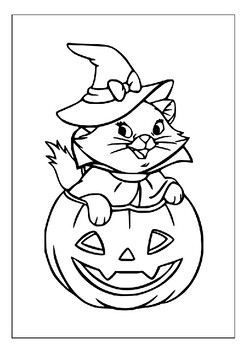 Printable halloween cat coloring pages craft your own spooky masterpieces