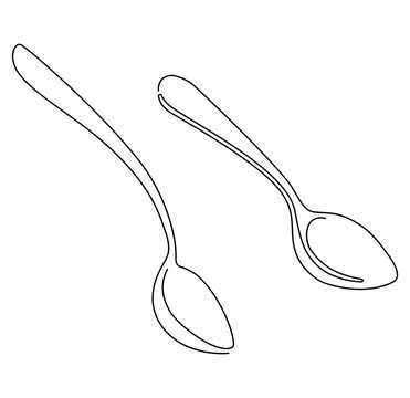 Teaspoon line art images â browse photos vectors and video