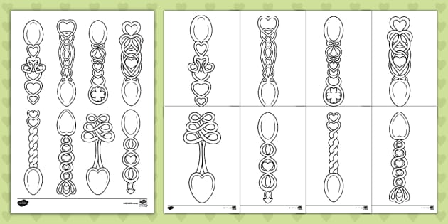 Love spoon louring sheets teacher made