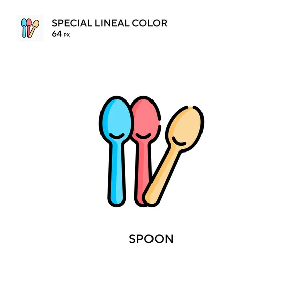 Doodle color spoon vector images