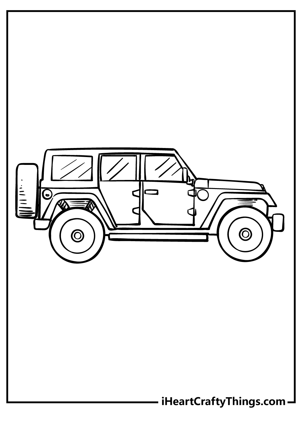 Jeep coloring pages free printables