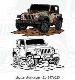 Jeep coloring page photos and images