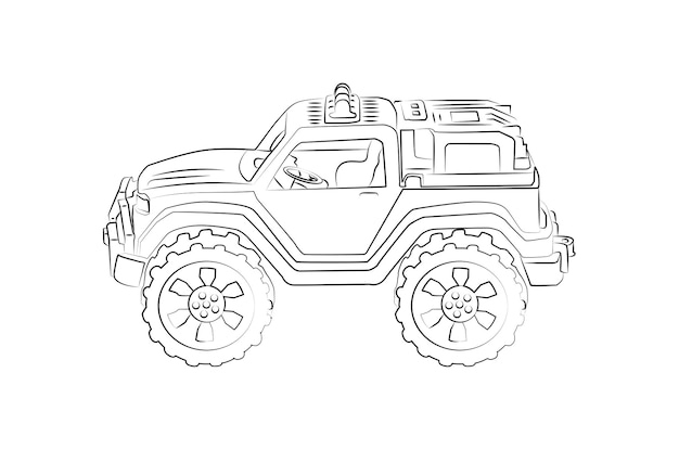 Page vehicle coloring pages images
