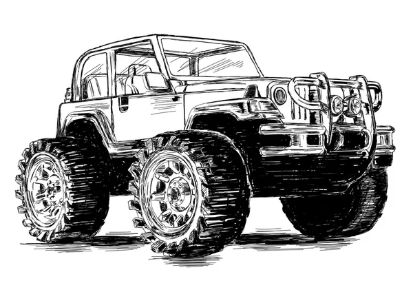 Off road vehicle vector images
