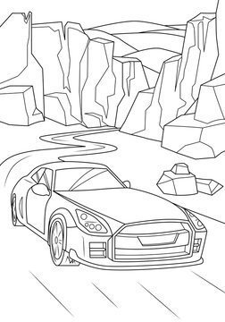 Coloring page road images â browse photos vectors and video