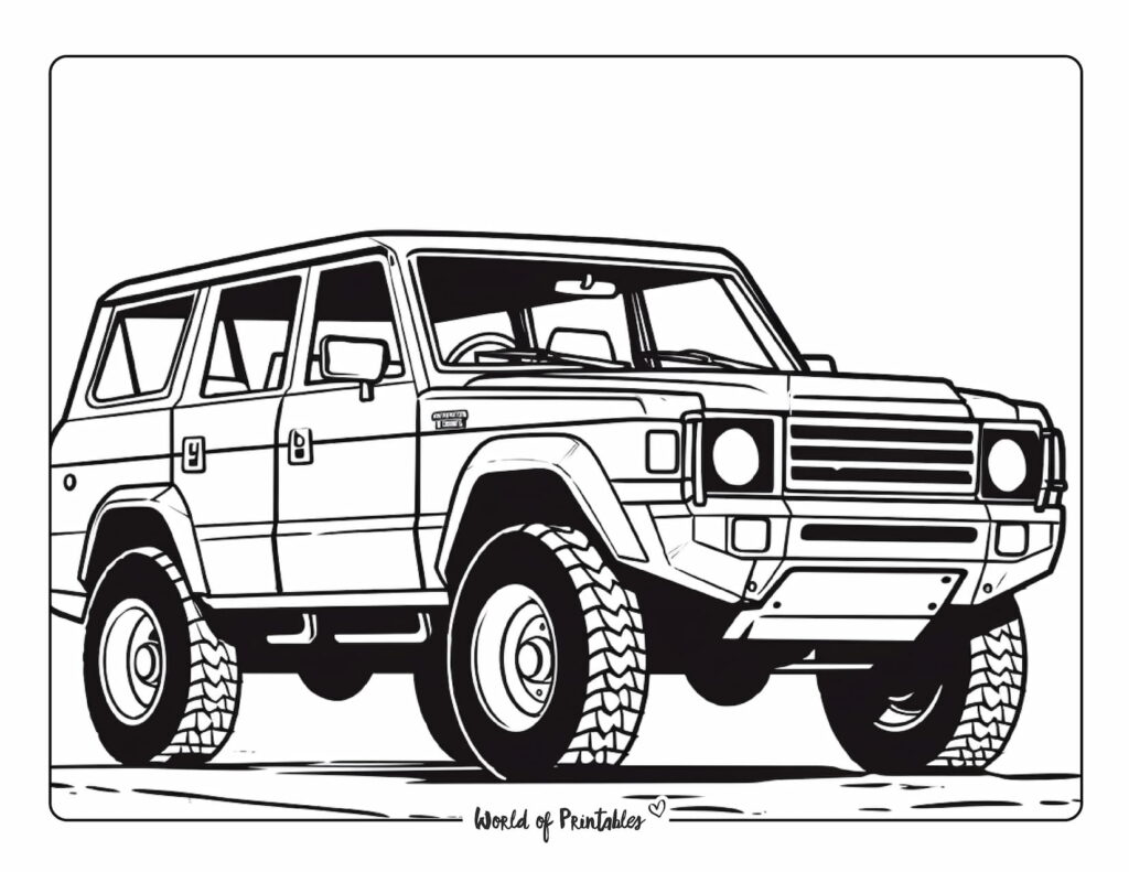 Car coloring pages