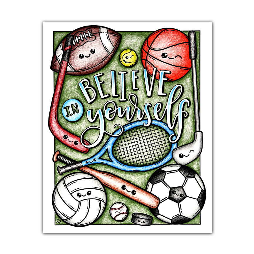 Sports coloring page