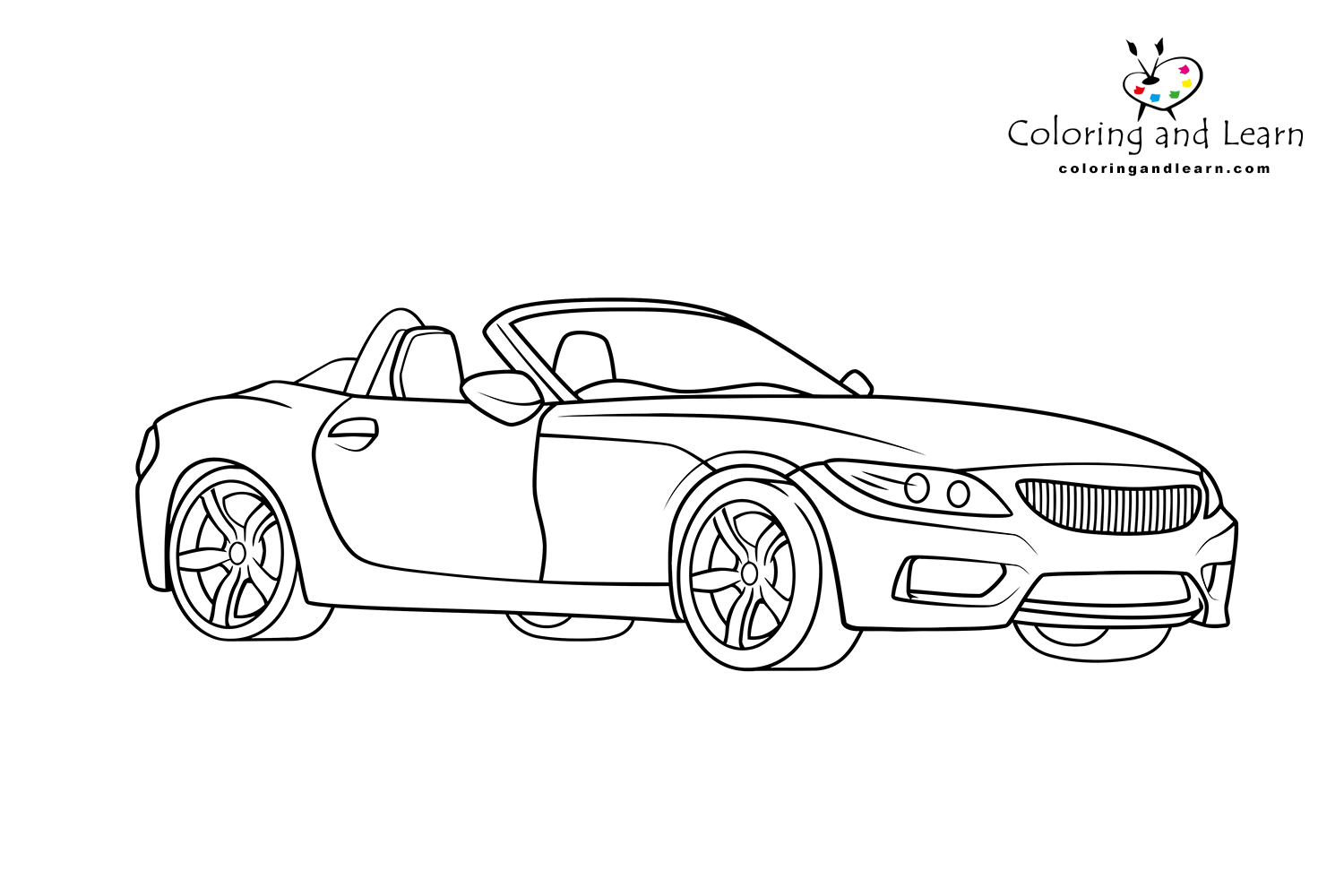 Car coloring pages