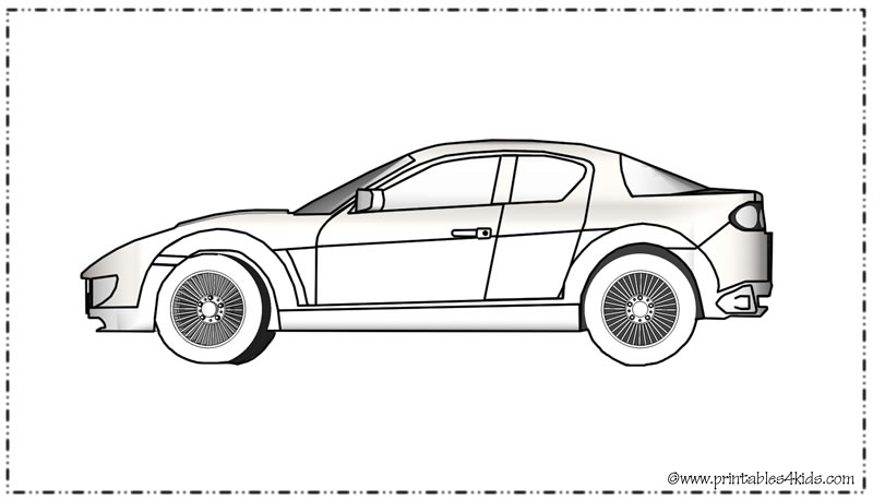 Sports car coloring page â printables for kids â free word search puzzles coloring pages and other activities