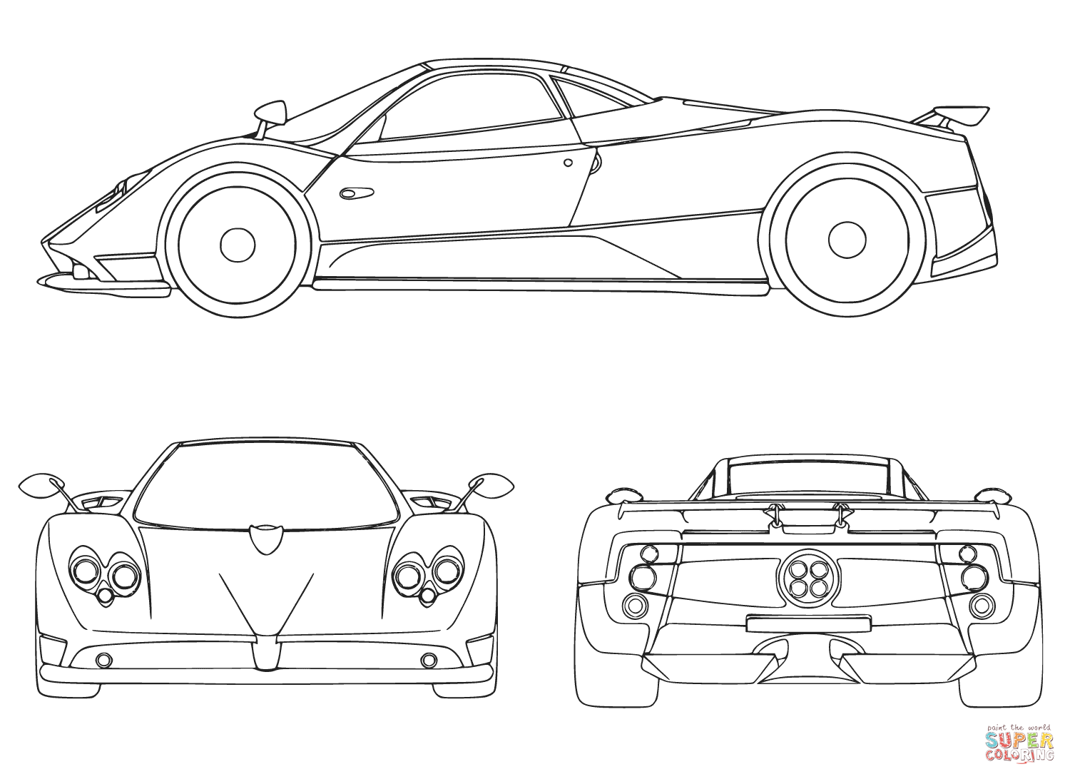 Sport car coloring page free printable coloring pages
