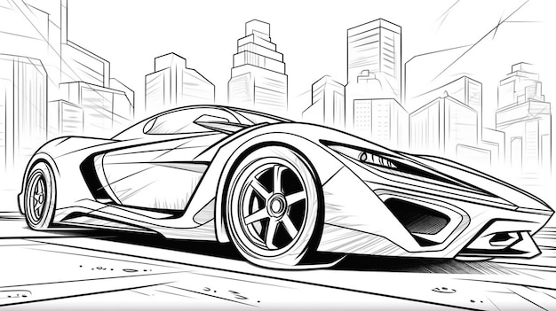 Page easy cars coloring pages pictures