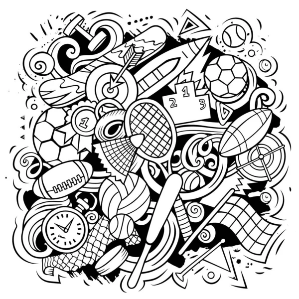 Sports coloring page stock photos royalty free sports coloring page images
