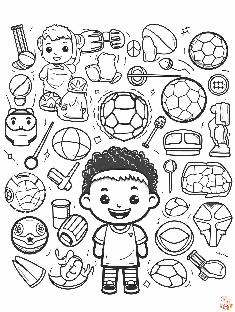 Top sport coloring pages for kids