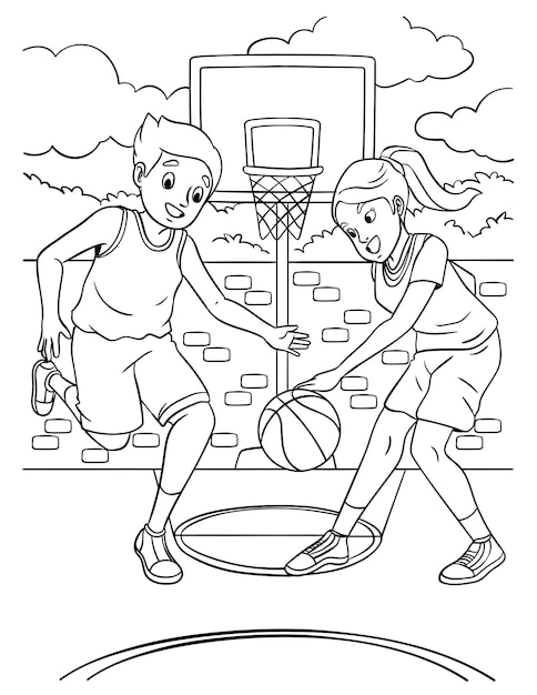 Sports coloring pages images