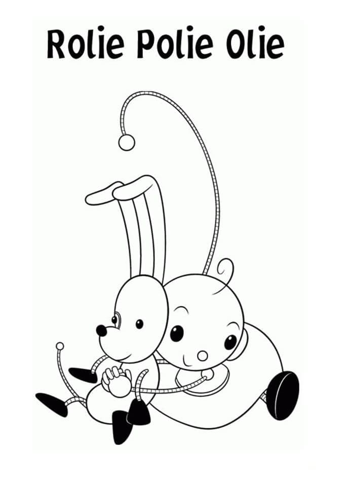 Zowie polie and spot coloring page