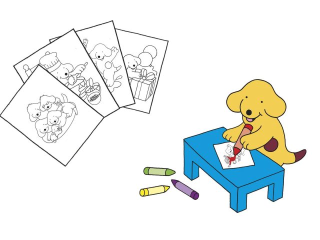 Colouring sheets