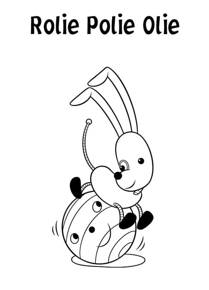 Spot dog from rolie polie olie coloring page