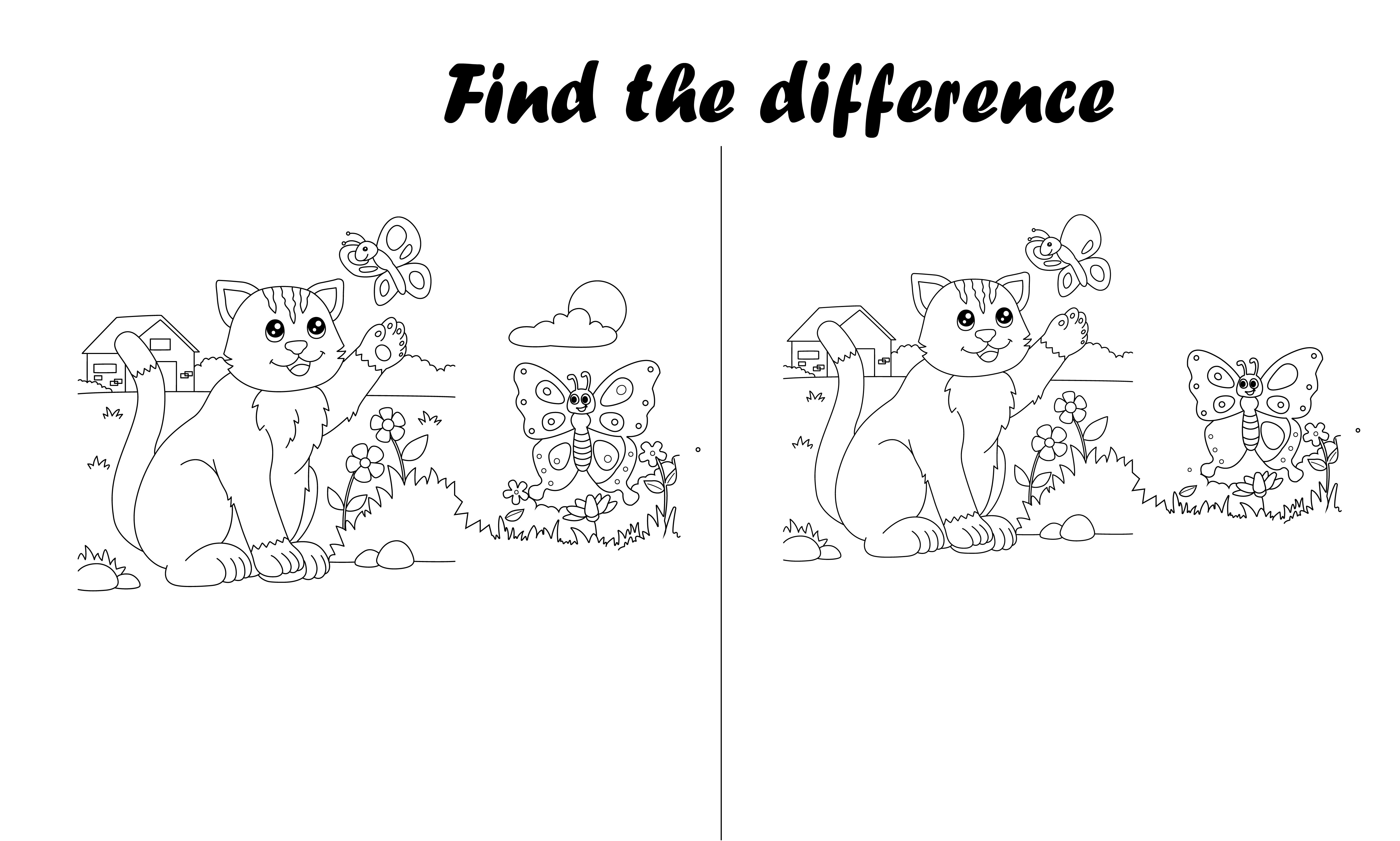 Draw spot the difference coloring pages kids for amazon by expartrashedul