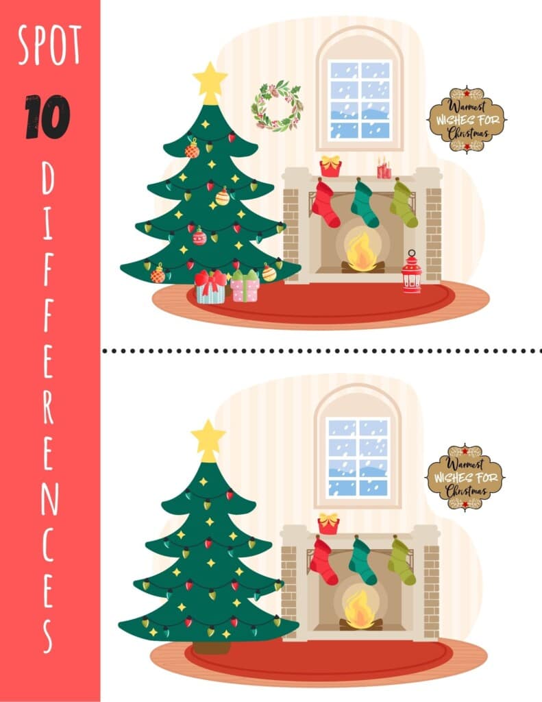 Christmas spot the difference