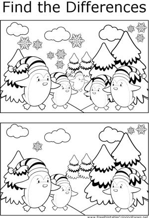 Ftd christmas penguins coloring page