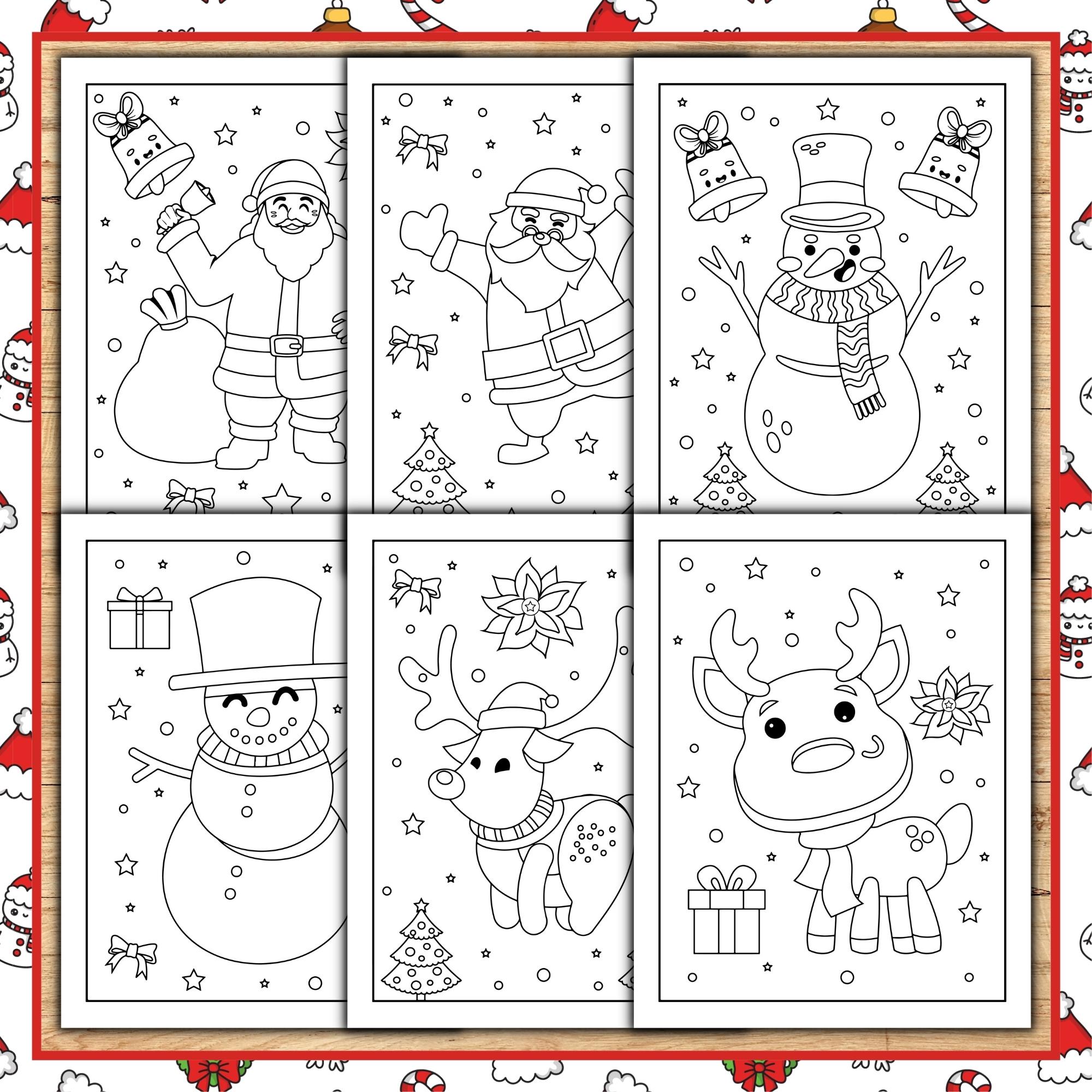 Christmas coloring sheets winter pintables