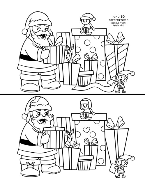 Christmas activity book for kids ages