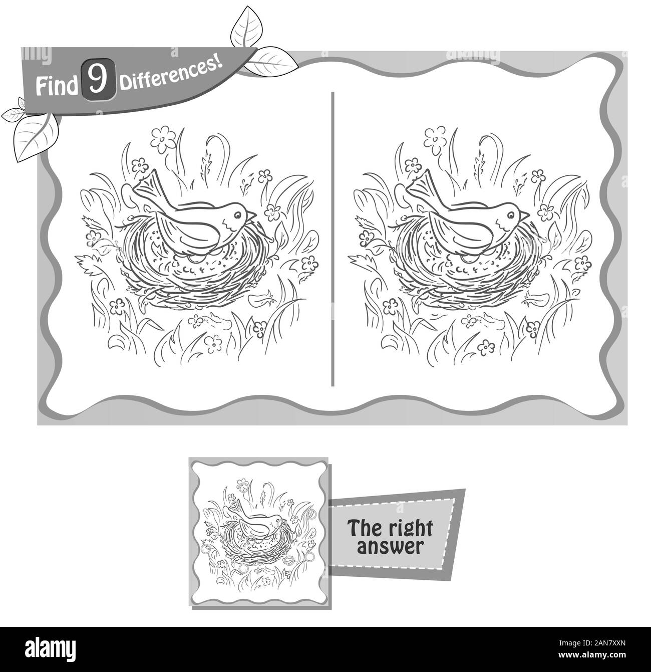 Find differences coloring book hi