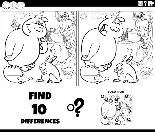 Coloring book hedgehog stock illustrations royalty