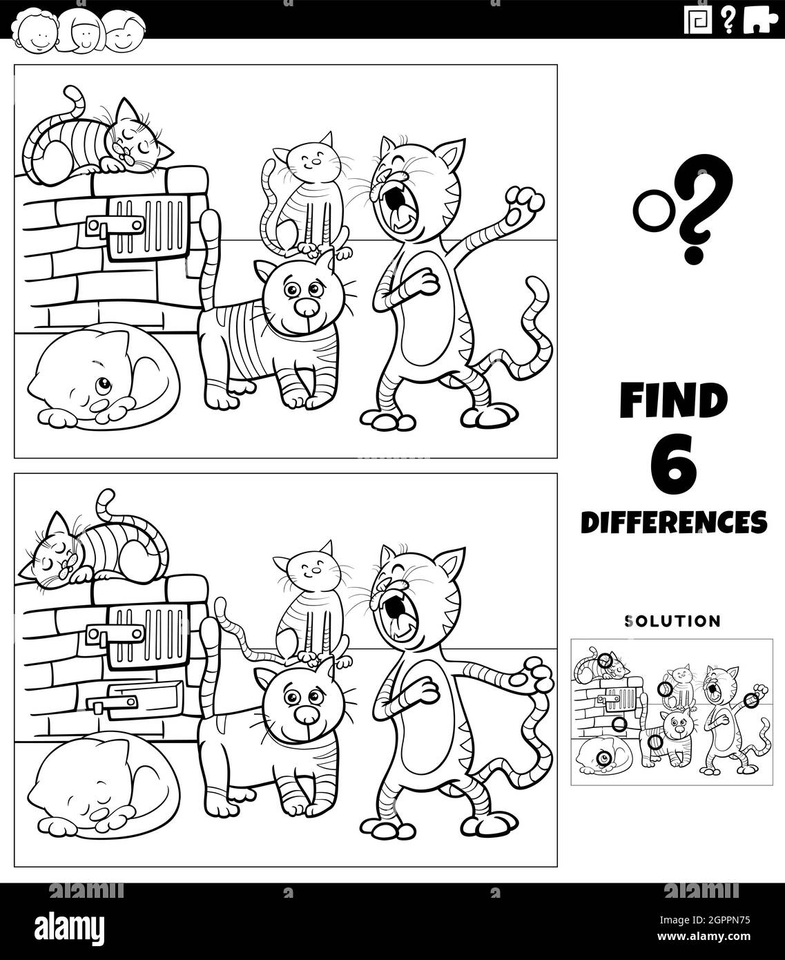 Find differences coloring book hi