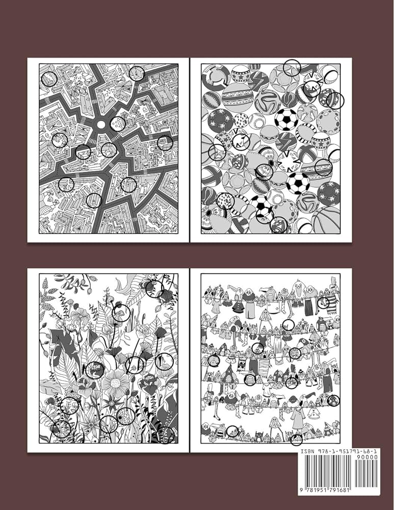 Picture puzzles spot the difference book for adults nest game books