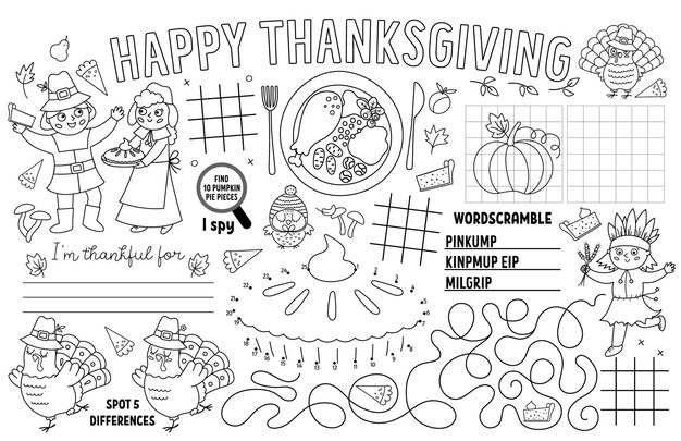 Page color by number thanksgiving images