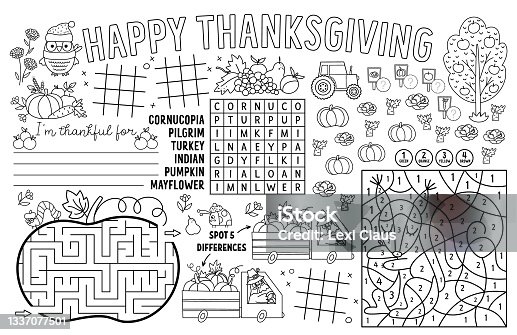 Thanksgiving games stock illustrations royalty