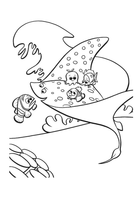Spotted eagle ray coloring page finding nemo coloring pages nemo coloring pages turtle coloring pages