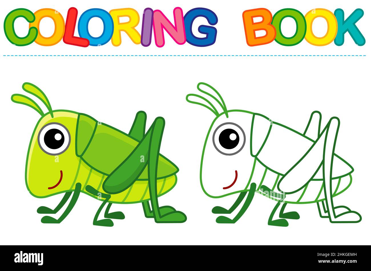 Grasshopper jump cut out stock images pictures