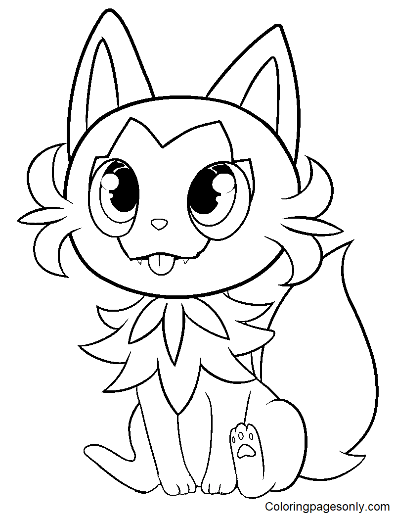 Sprigatito coloring pages printable for free download