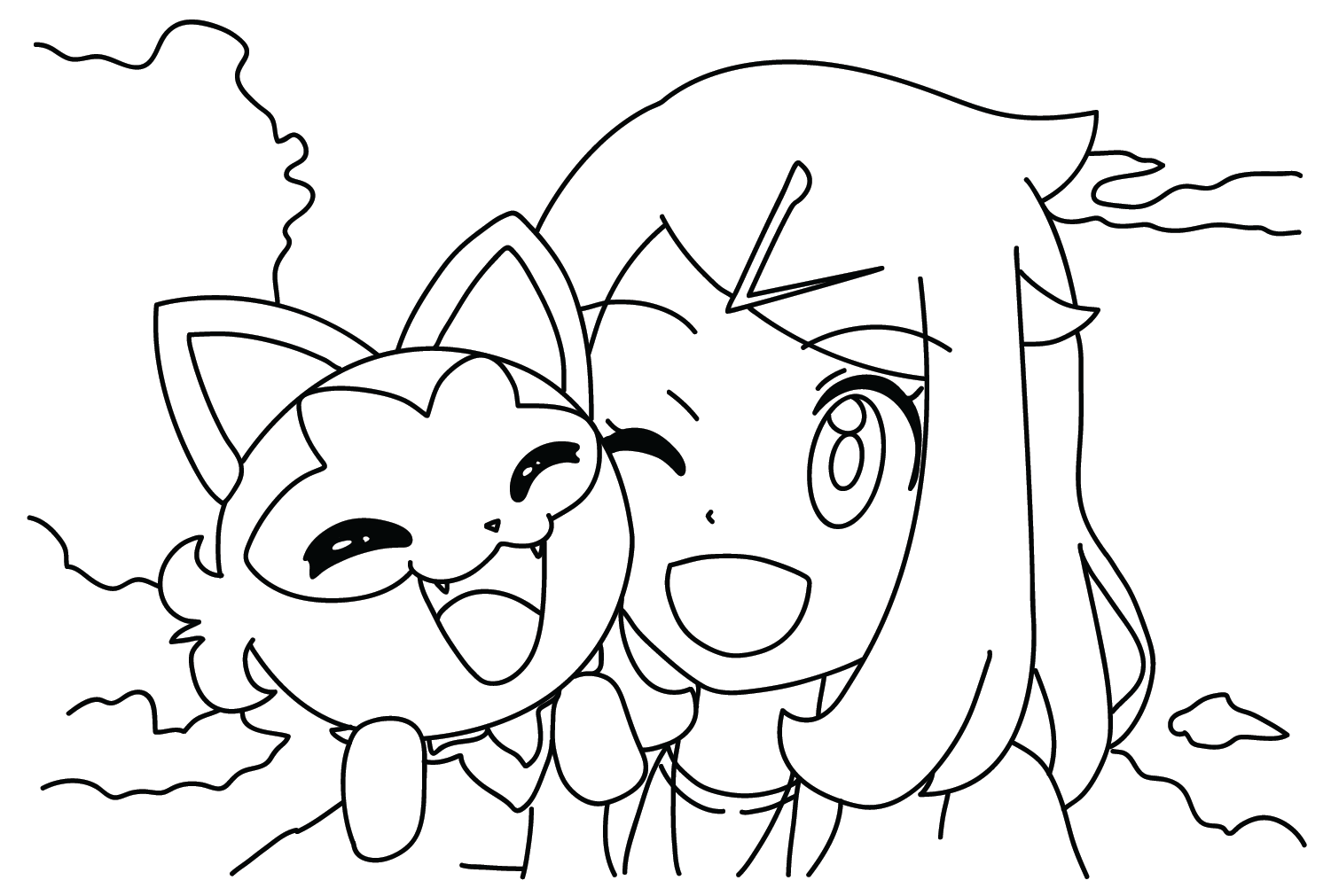 Liko pokemon coloring pages