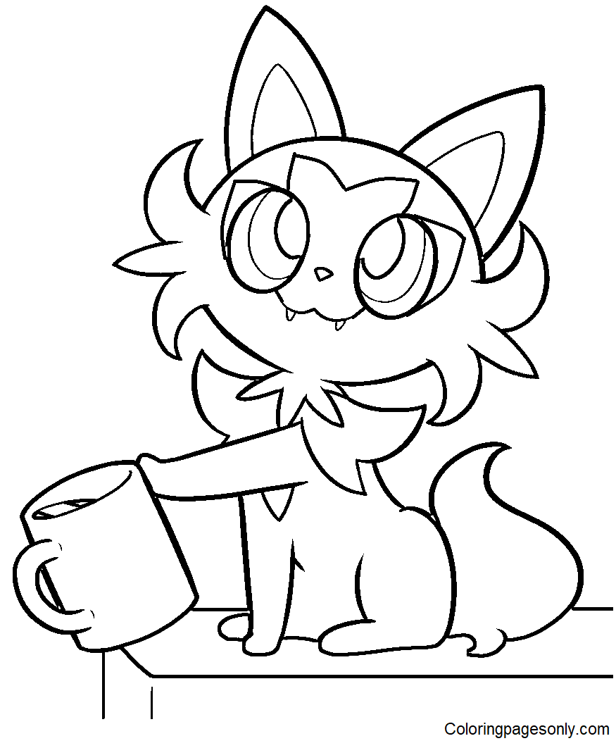 Sprigatito coloring pages printable for free download