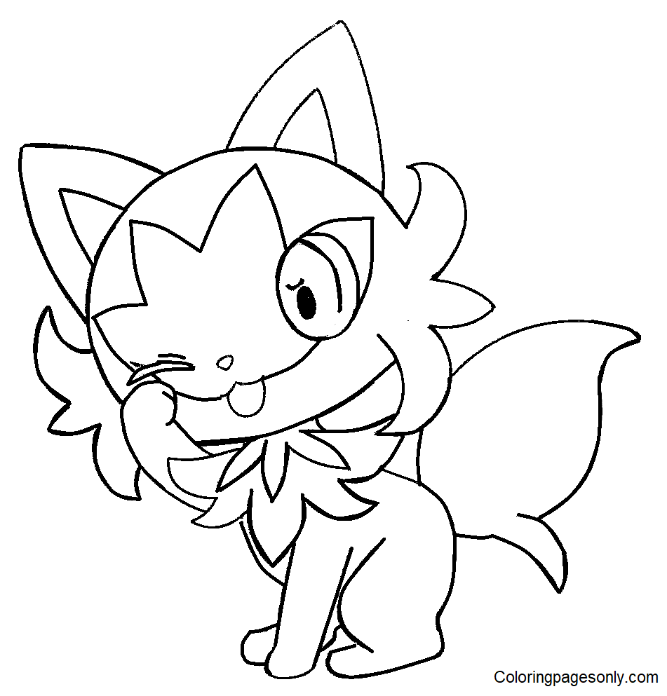 Sprigatito coloring pages printable for free download