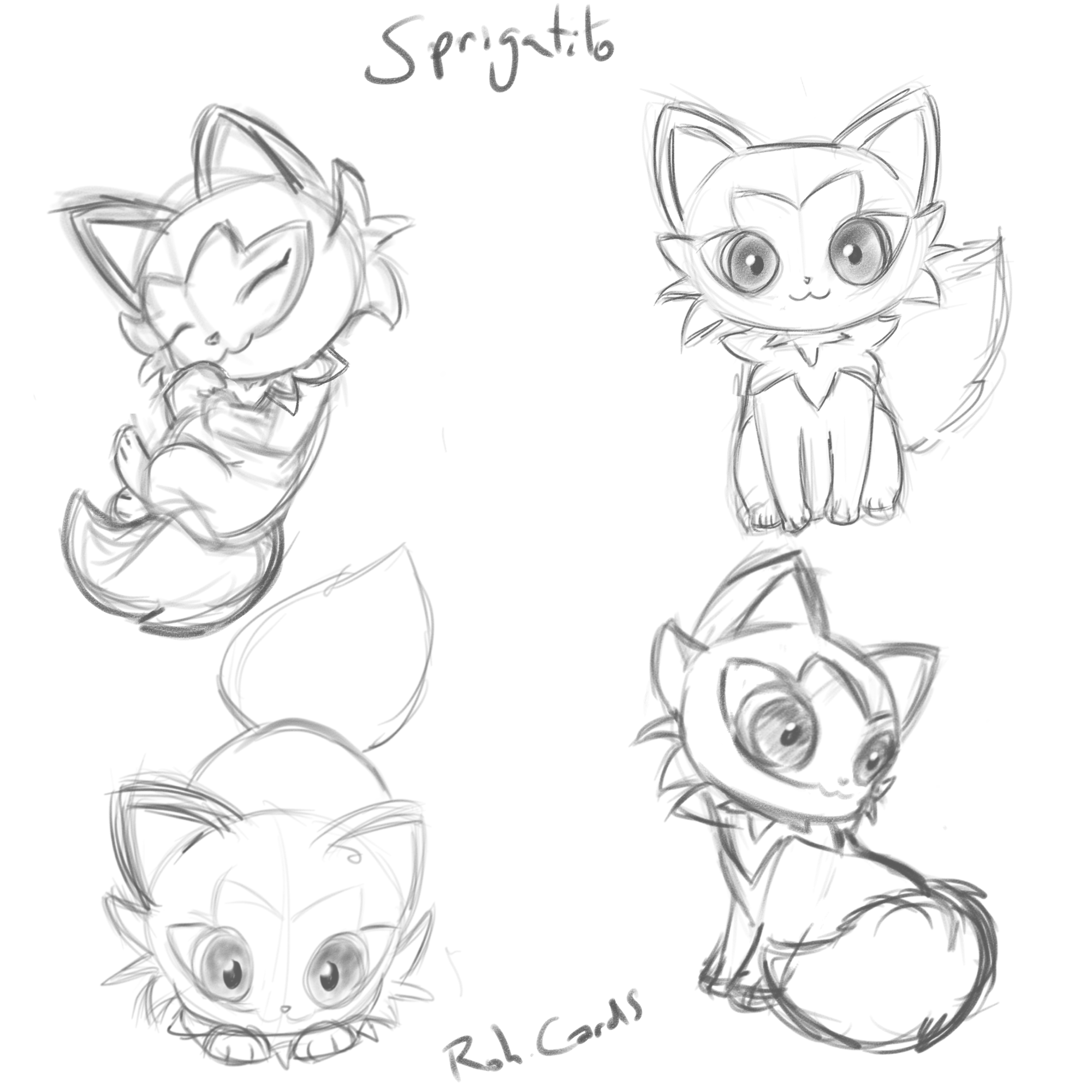 Sprigatito drawing rpokemon