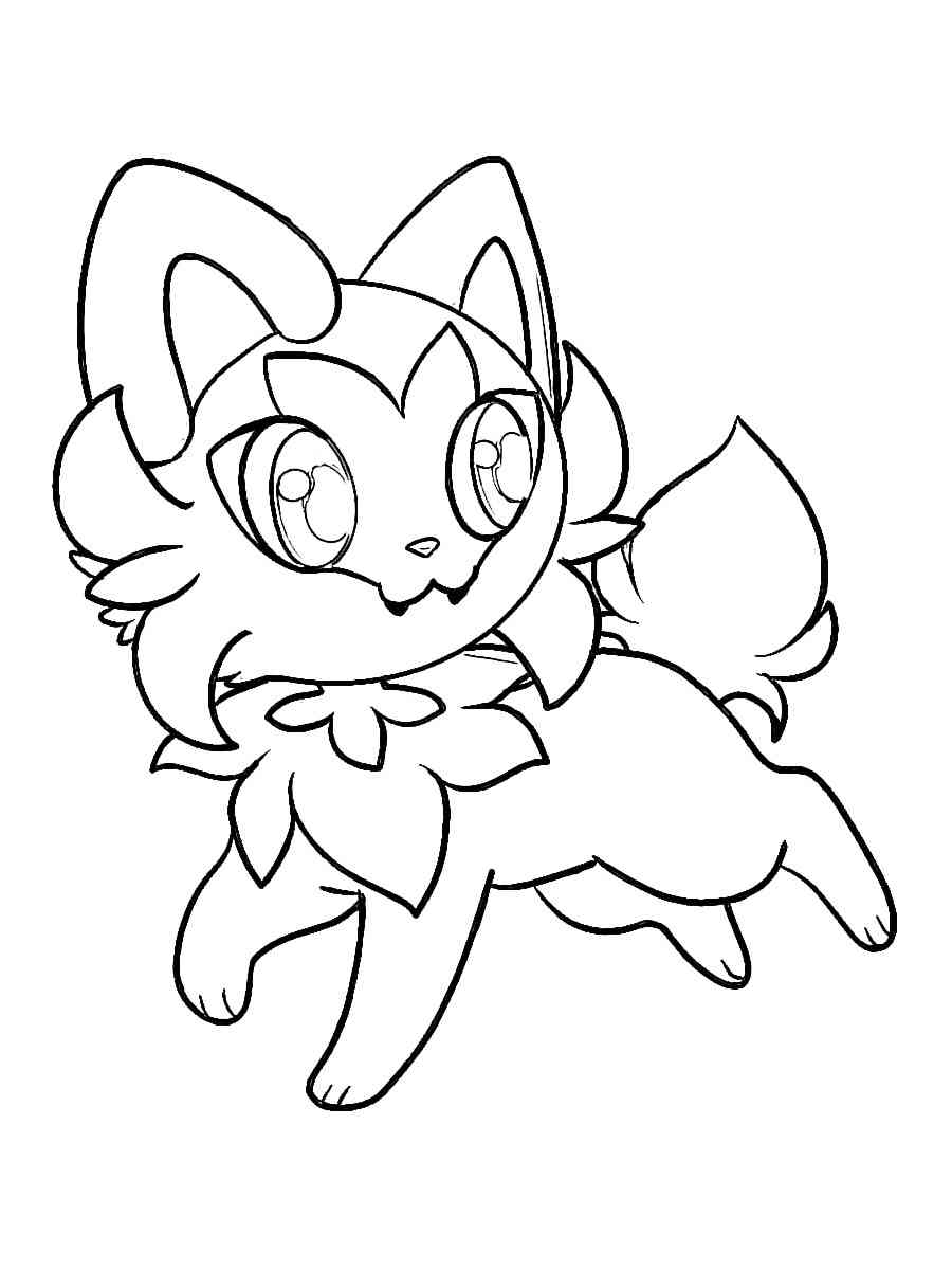 Sprigatito pokemon coloring pages
