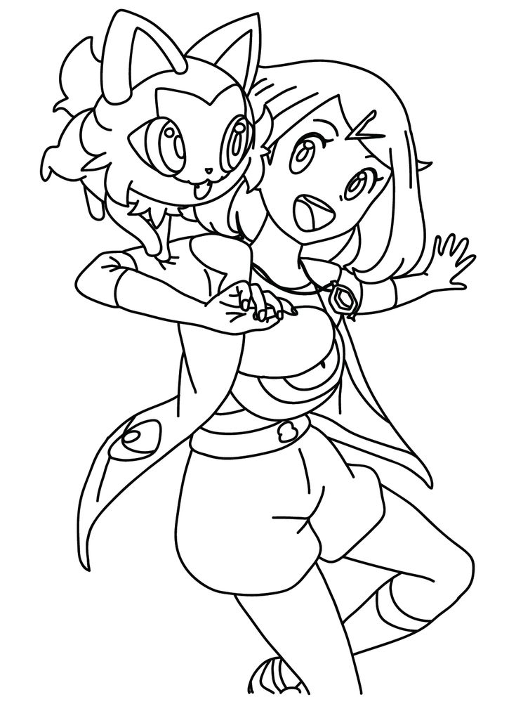 Liko pokemon coloring pages