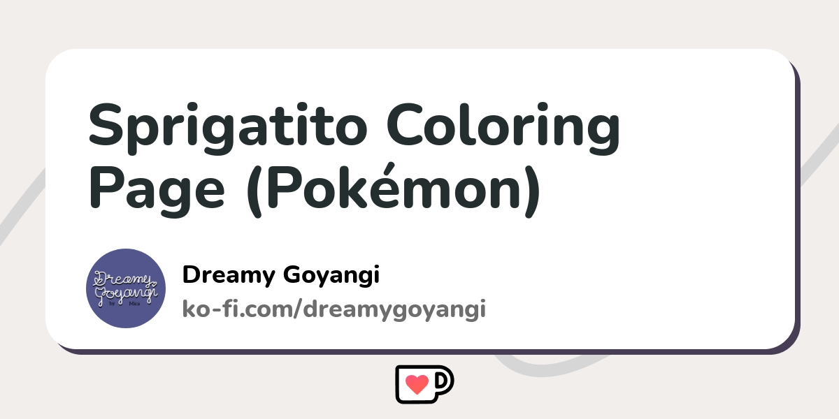 Sprigatito coloring page pokãmon