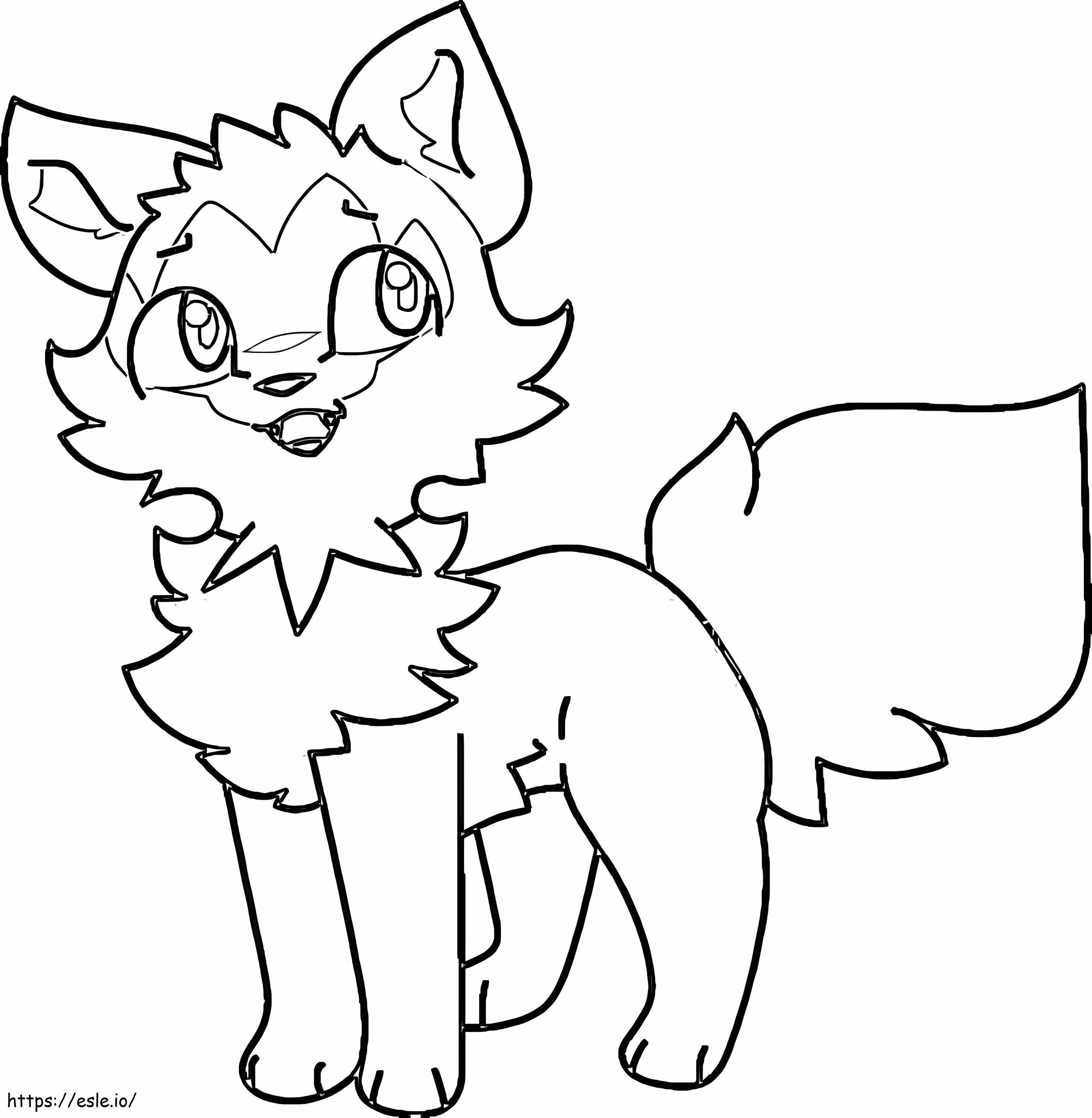 Lovely sprigatito coloring page