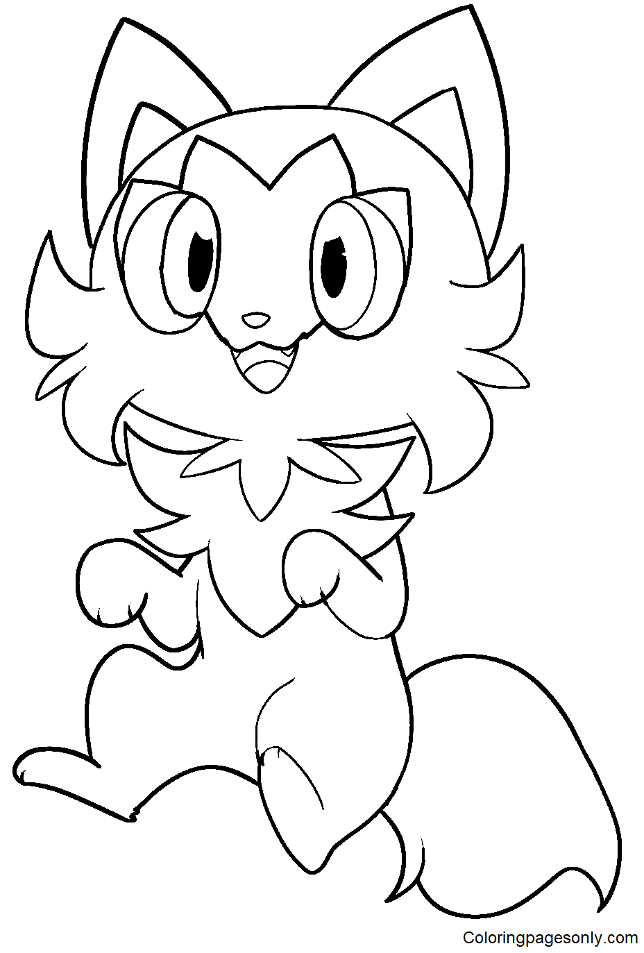 Sprigatito coloring pages printable for free download