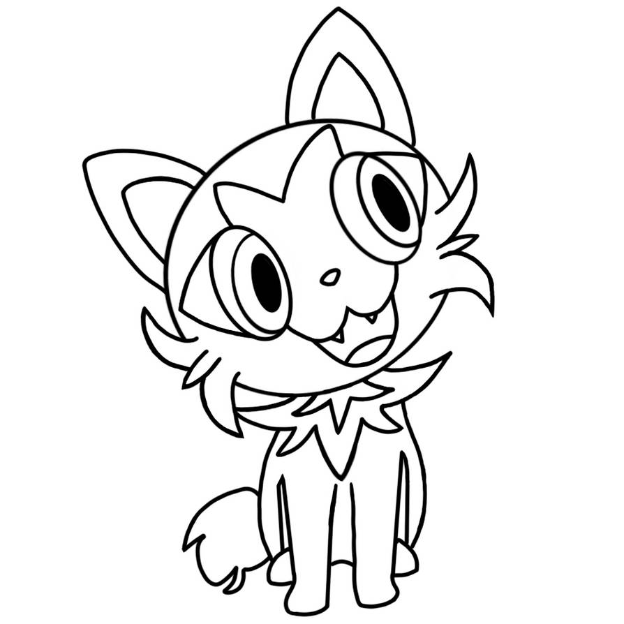 Sprigatito outline by minyboy on