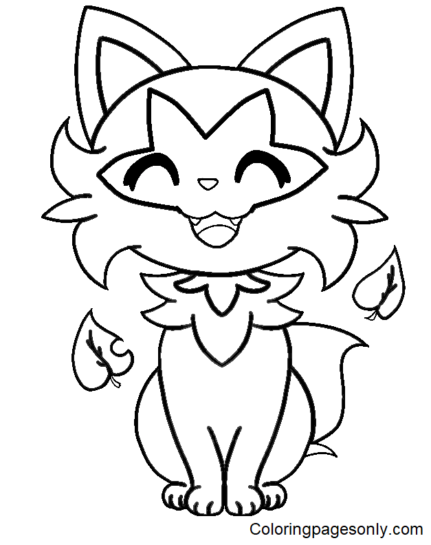 Sprigatito coloring pages
