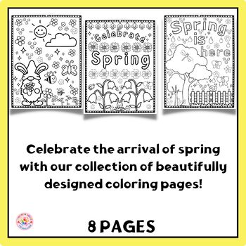 Spring coloring pages