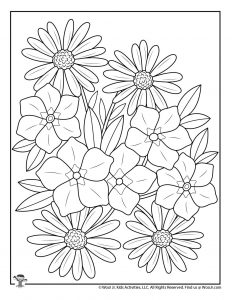 Spring adult coloring pages woo jr kids activities childrens publishing