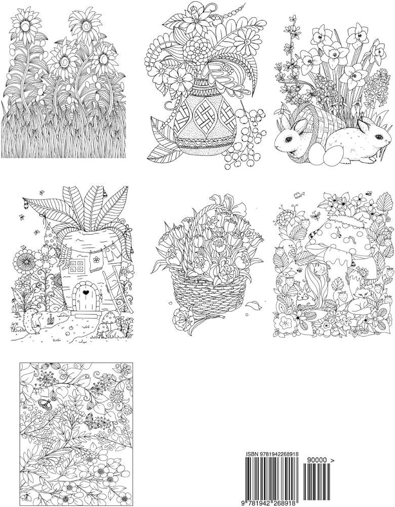 Spring adult coloring book calder alisa books